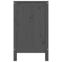Wasmand 88,5x44x76 cm massief grenenhout grijs - thumbnail