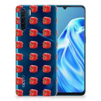 OPPO A91 | Siliconen Case | Paprika Red - thumbnail