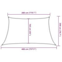VidaXL Zonnezeil 160 g/m² 3/4x2 m hdpe crèmekleurig - thumbnail