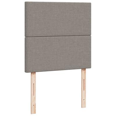 Boxspring met matras stof taupe 120x200 cm