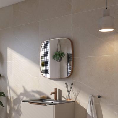 Ben Sandro Spiegel 40x4x40 cm Geborsteld Koper Ben Sandro Spiegel 40x4x40 cm Geborsteld Koper