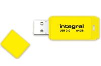 Integral INFD64GBNEONYL3.0 USB flash drive 64 GB USB Type-A 3.2 Gen 1 (3.1 Gen 1) Geel - thumbnail