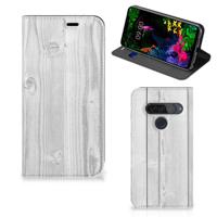 LG G8s Thinq Book | Wallet Case | White Wood - thumbnail