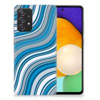Samsung Galaxy A52 (5G/4G) | TPU bumper | Waves Blue - thumbnail
