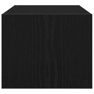 Tv-kasten 60x31x25,5 cm spaanplaat zwart eikenkleurig