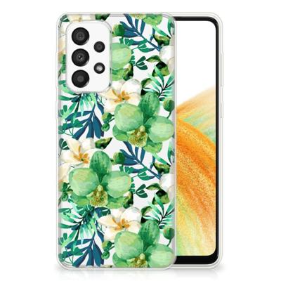 Samsung Galaxy A33 5G | TPU Case | Orchidee Groen Samsung Galaxy A33 5G | TPU Case | Orchidee Groen