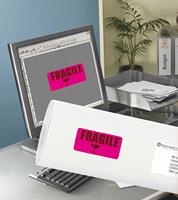 Etiket Avery L7363P-25 99.1x38.1mm neon roze 340 etiketten - thumbnail