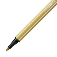 Viltstift stabilo pen 68/66 m khaki | 10 stuks - thumbnail