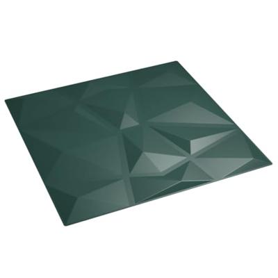 VidaXL 24 st wandpanelen diamant 6 m² 50x50 cm xps groen VidaXL 24 st wandpanelen diamant 6 m² 50x50 cm xps groen