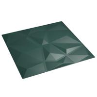 VidaXL 24 st wandpanelen diamant 6 m² 50x50 cm xps groen - thumbnail