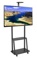 Techly ICA-TR33 flat panel vloer standaard 177,8 cm (70 ) Draagbare flatscreen vloerstandaard Zwart - thumbnail