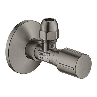 Hoekstopkraan GROHE Angle Valves Hard Graphite Geborsteld