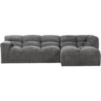 Hoekbank Tibas rechts - stof Raven - grijs - Leen Bakker - thumbnail