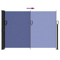 VidaXL Windscherm uittrekbaar 140x500 cm blauw - thumbnail
