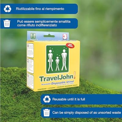 Care Plus Travel John Disposable Urinal Plaszakje Care Plus Travel John Disposable Urinal Plaszakje