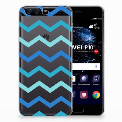 Huawei P10 | TPU bumper | Zigzag Blauw Huawei P10 | TPU bumper | Zigzag Blauw