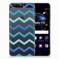 Huawei P10 | TPU bumper | Zigzag Blauw - thumbnail