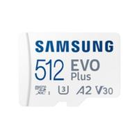 Samsung EVO Plus microSD-kaart Retail 512 GB UHS-I, v30 Video Speed Class, A2 Application Performance Class Incl. SD-adapter - thumbnail