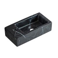 Fontein Best Design Allure 36x18x9 cm Links Marmer Zwart - thumbnail