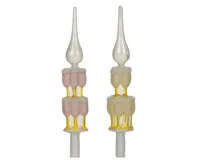 Decoris piek glas met glazen 5.8x5.8x31cm - thumbnail