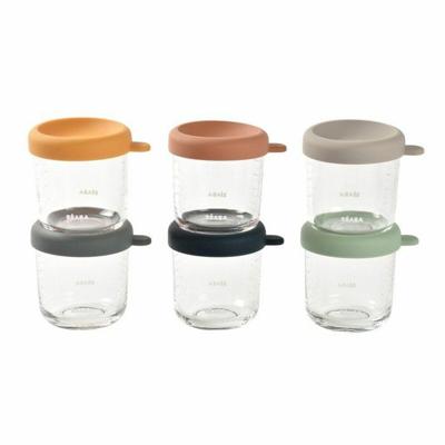 Doos met 6 inmaakpotten 250 ml BEABA meerkleurig Doos met 6 inmaakpotten 250 ml BEABA meerkleurig