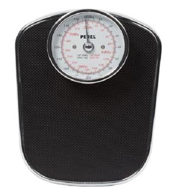Perel Personenweegschaal analoog 160 kg zwart Perel Personenweegschaal analoog 160 kg zwart