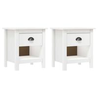 VidaXL Nachtkastjes 2 st hill range 46x35x49,5 cm massief grenenhout - thumbnail