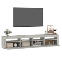 Tv-meubel met LED-verlichting 240x35x40 cm betongrijs - thumbnail
