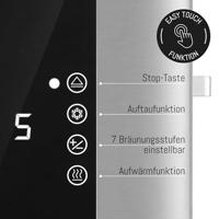 Lebenlang LBL9898 Broodrooster RVS - thumbnail