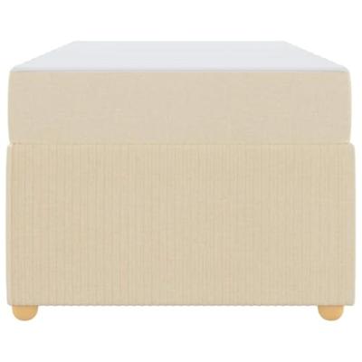 Bedframe met matras met matras Crème 80 x 200 cm Stof