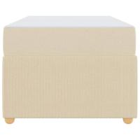 Bedframe met matras met matras Crème 80 x 200 cm Stof - thumbnail