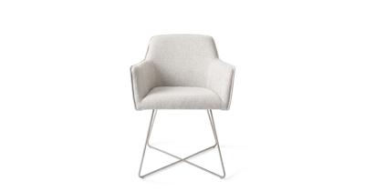 Jesper Home Eetkamerstoel 'Hofu' Cross Steel, kleur Checkers Charm