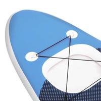 VidaXL Stand up paddleboardset opblaasbaar 300x76x10 cm zeeblauw - thumbnail
