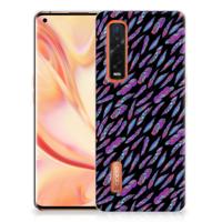 OPPO Find X2 Pro TPU bumper Feathers Color - thumbnail