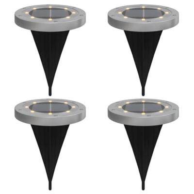 Grondlampen 4 st solar met grondpennen warmwit Grondlampen 4 st solar met grondpennen warmwit