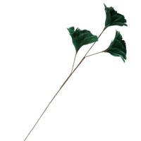 Light & Living kunsttak feather bloemen donkergroen 75 cm | 16 stuks - thumbnail