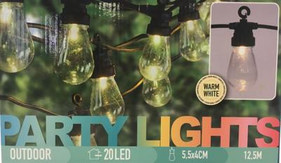 Basic Outdoor feestverlichting 12.5 m 20 led-lampen warm wit