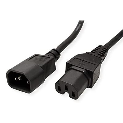 VALUE Stroomkabel IEC320/C14 male - C15 female, H05RN-F, zwart, 1,8 m
