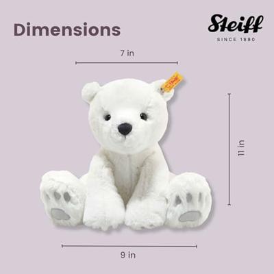 Ijsbeer 28 cm voor kinderen LASSE STEIFF wit Ijsbeer 28 cm voor kinderen LASSE STEIFF wit