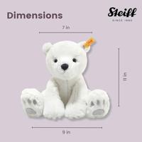 Ijsbeer 28 cm voor kinderen LASSE STEIFF wit - thumbnail