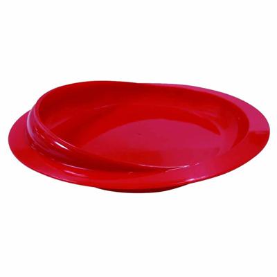 Schepbord met zuignap | Geschikt voor éénhandig gebruik | Vaatwasmachinebestendig | Rood | PR65658-R