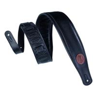 Levys Leathers MSS2-BLK gevoerd lederen gitaarband, zwart - thumbnail
