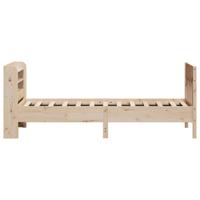 Bedframe zonder matras massief grenenhout 90x200 cm - thumbnail