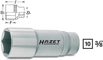 Hazet 880LG 880LG-13 Dop (zeskant) Dopsleutelinzetstuk 13 mm 3/8 (10 mm)