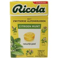 Ricola LemonMint Kruidenpastilles Suikervrij - thumbnail