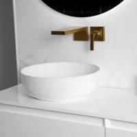 Waskom Loutro Drossia Rond 41.5x41.5x13 cm Hoogglans Wit Loutro - thumbnail