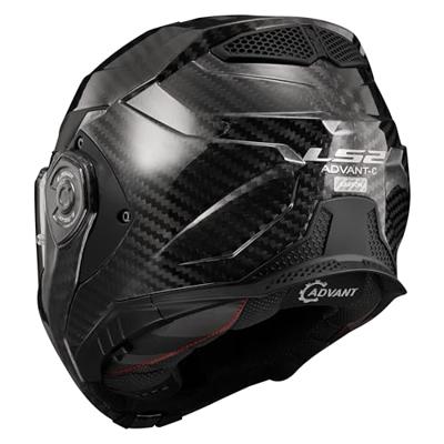 LS2 opklaphelm "ff901 advant x carbon solid" helmet ff901 adv. x carb.solid 3xl black