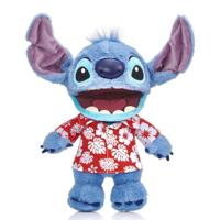Disney Stitch Hawaiian Chatty Stitch Knuffel 30 cm + Geluid - thumbnail