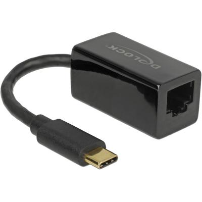 Delock USB 2.0 Adapter [1x USB-C stekker - 1x RJ45-bus] 65904 12.7 cm