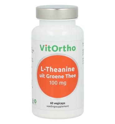 VitOrtho L-Theanine uit groene thee 100mg 60 Vegetarische capsules